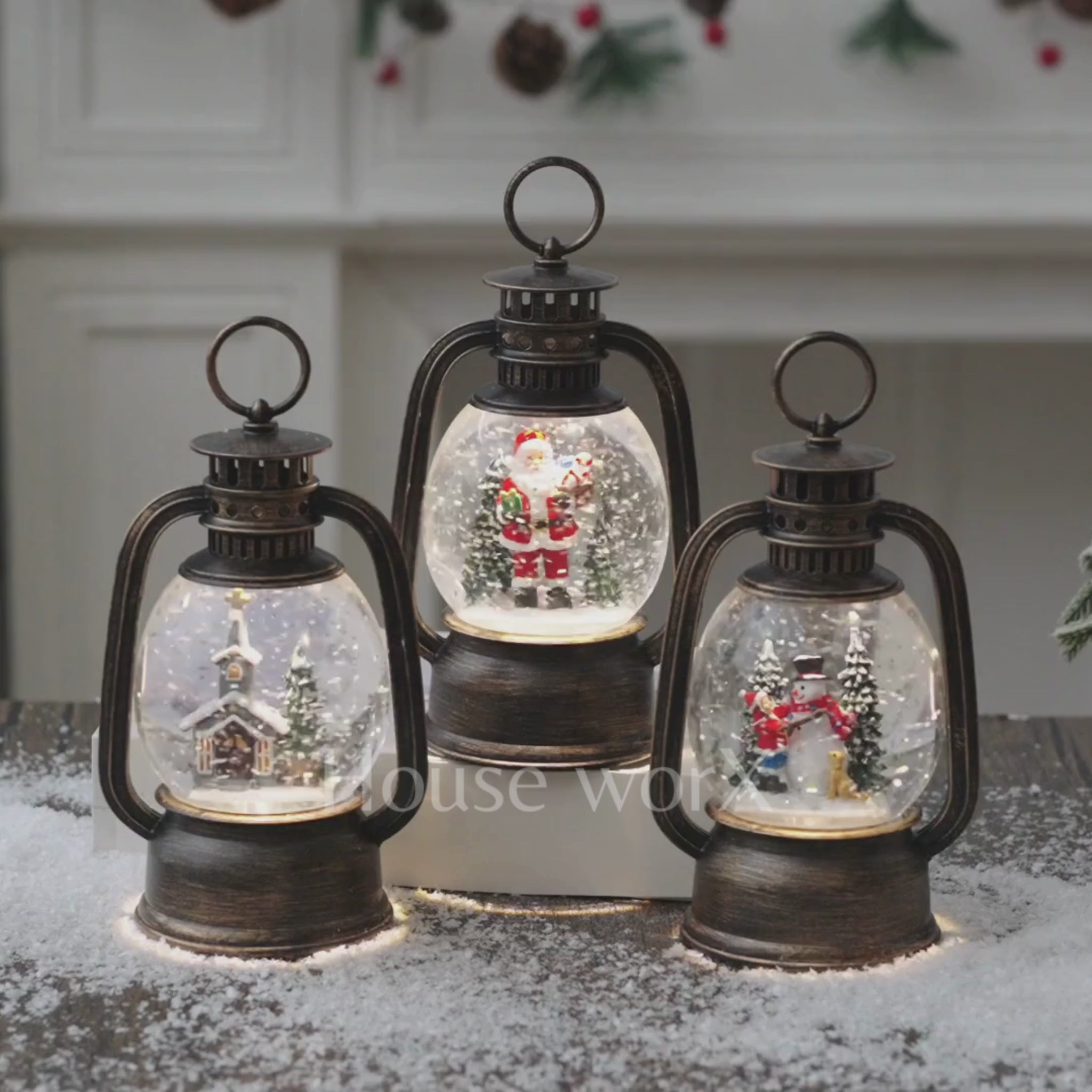hurricane group christmas snow globes video