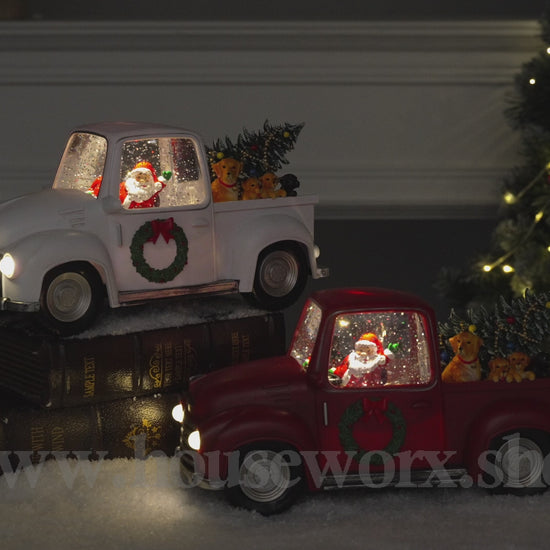 Pick up truck collection snow globe video