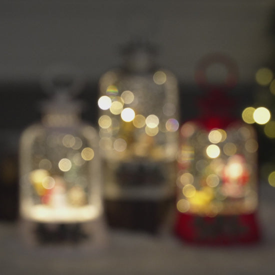 Ornate bell collection snow globe set 3  video