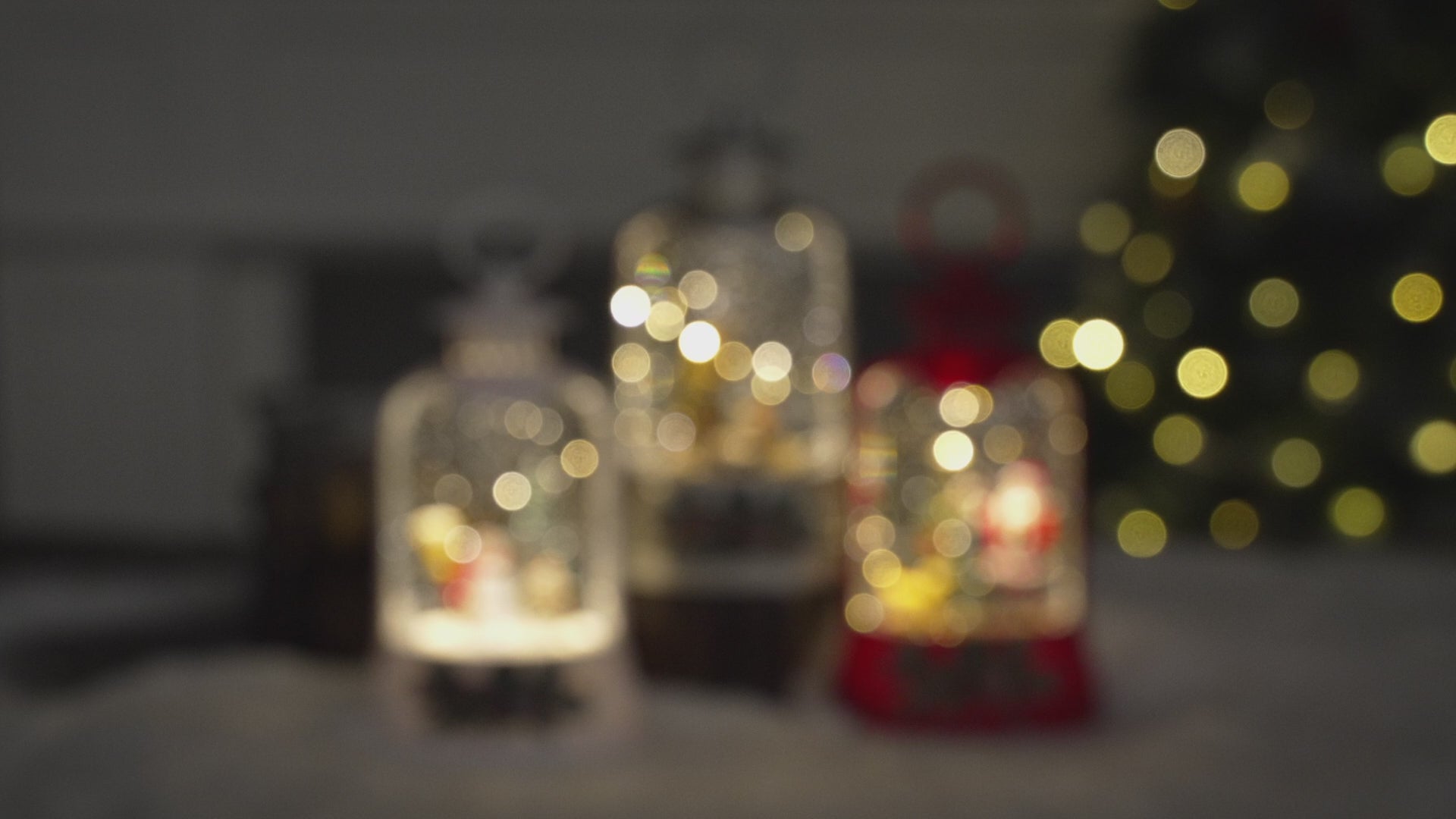 Ornate bell collection snow globe set 3  video