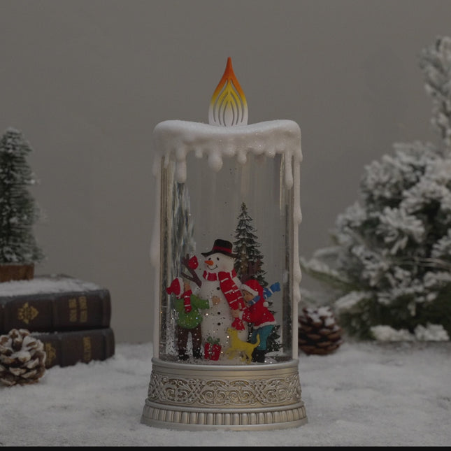 exquisite lantern christmas snow globe snowman video