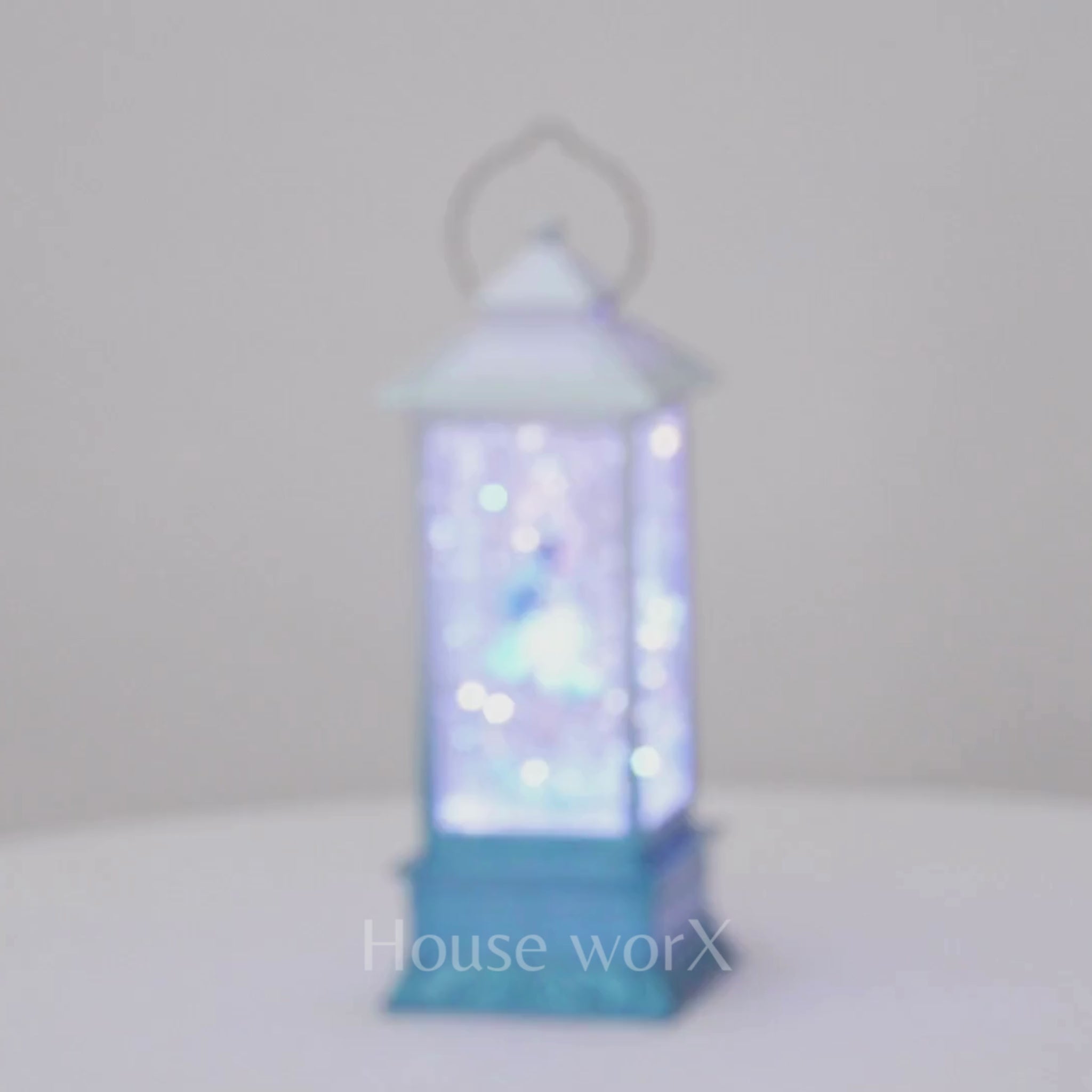 Princess dark blue snow globe video
