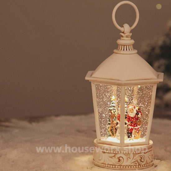 Nordic Hex Santa Snow Globe video