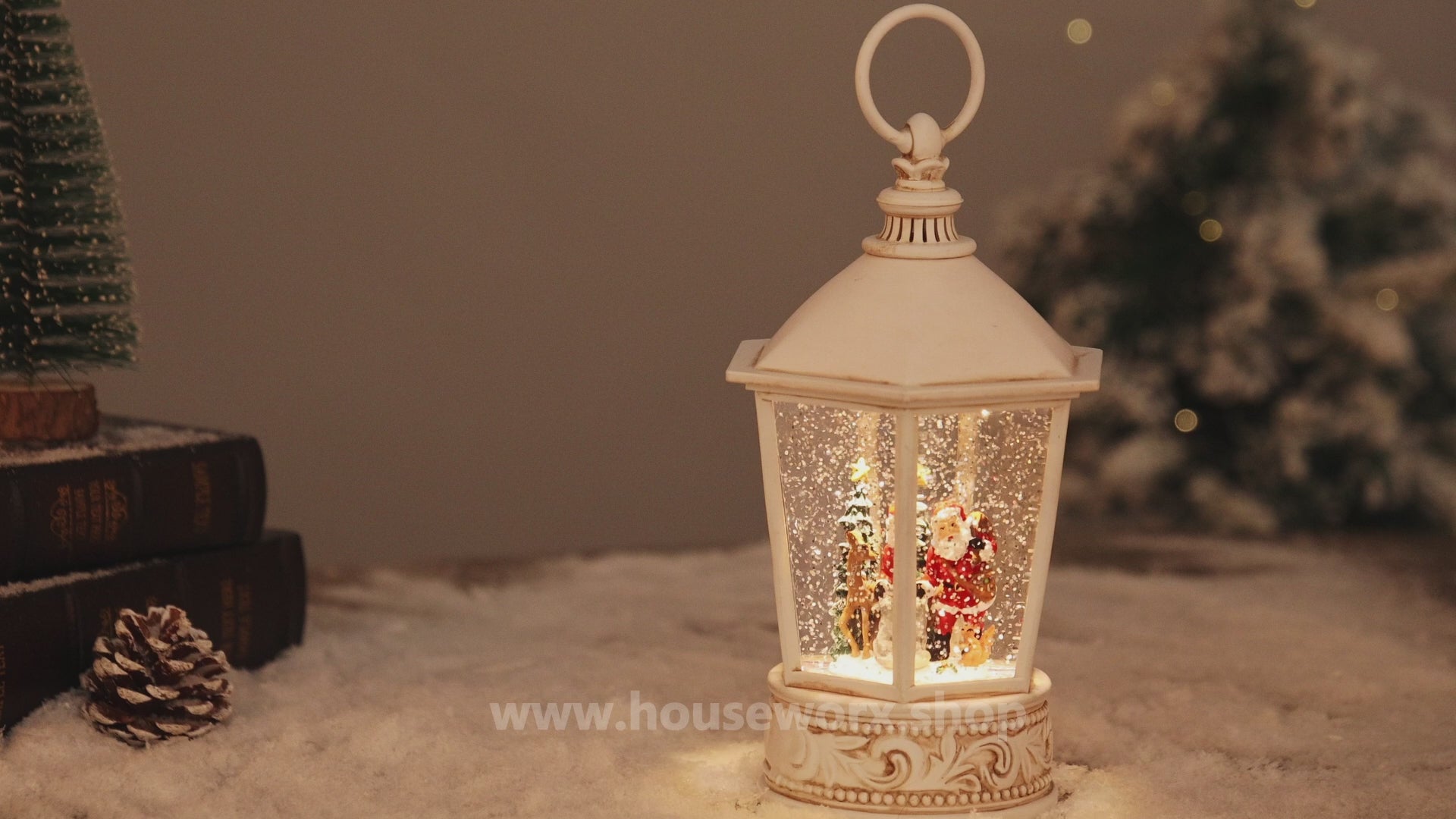 Nordic Hex Santa Snow Globe video