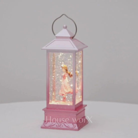 Princess dark pink snow globe video