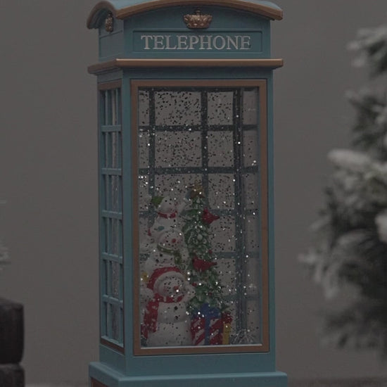 snowman telepone booth video