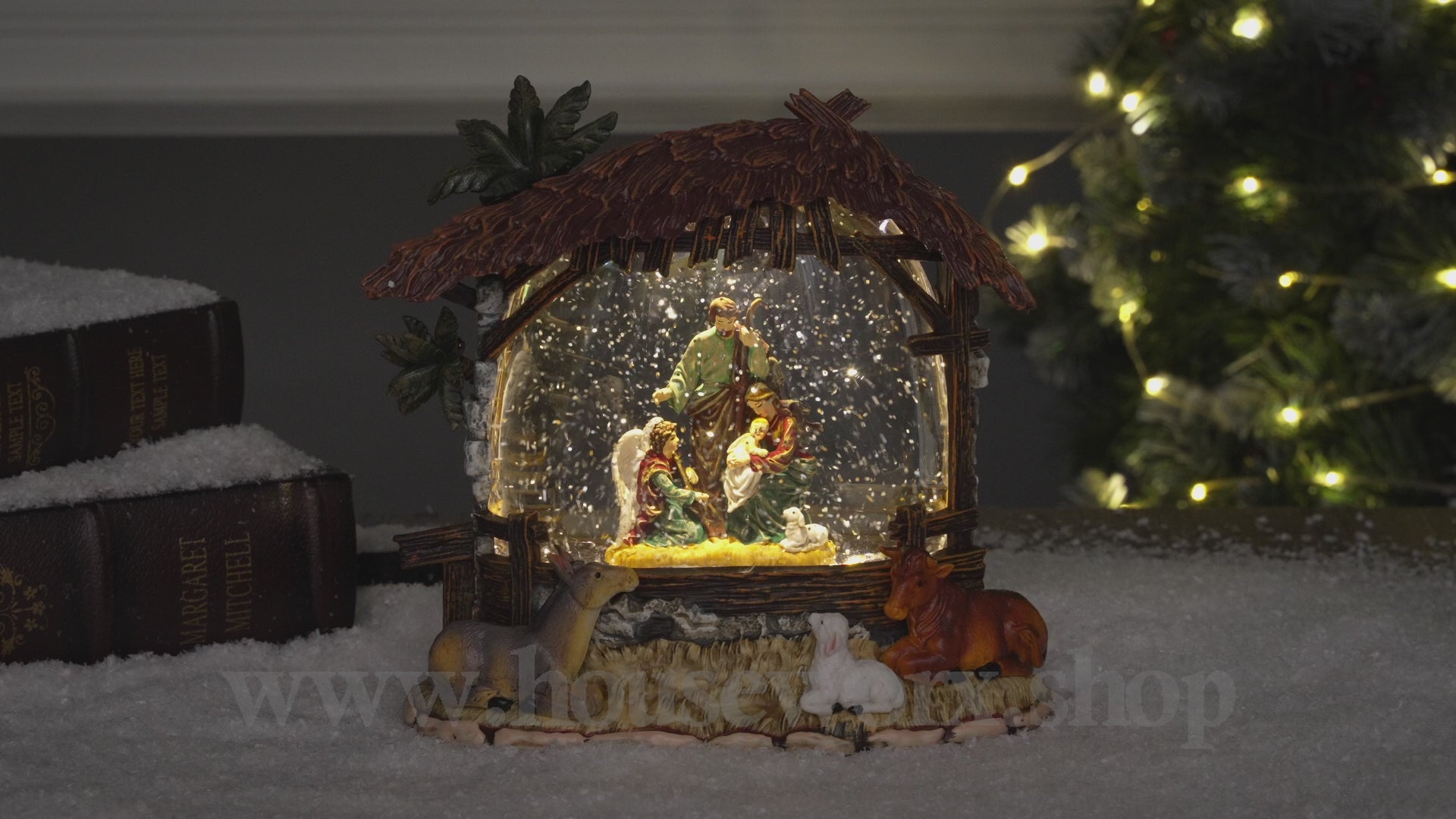Creche Medium Snow Globe