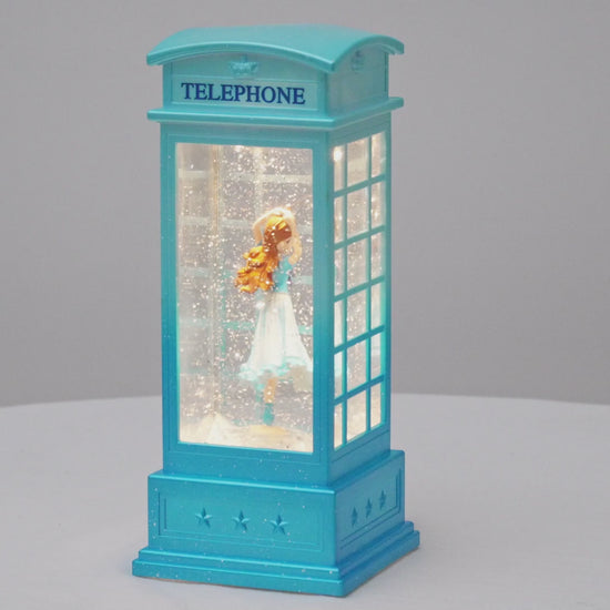 arla telephone booth blue blue dress