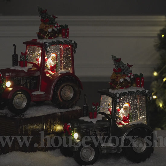 Festve Tractor Collection Snow Globe video