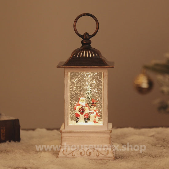 wind christmas snow globe santa video