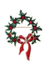 Red Ribbon Wreath - Christmas Snow Globes by House worX