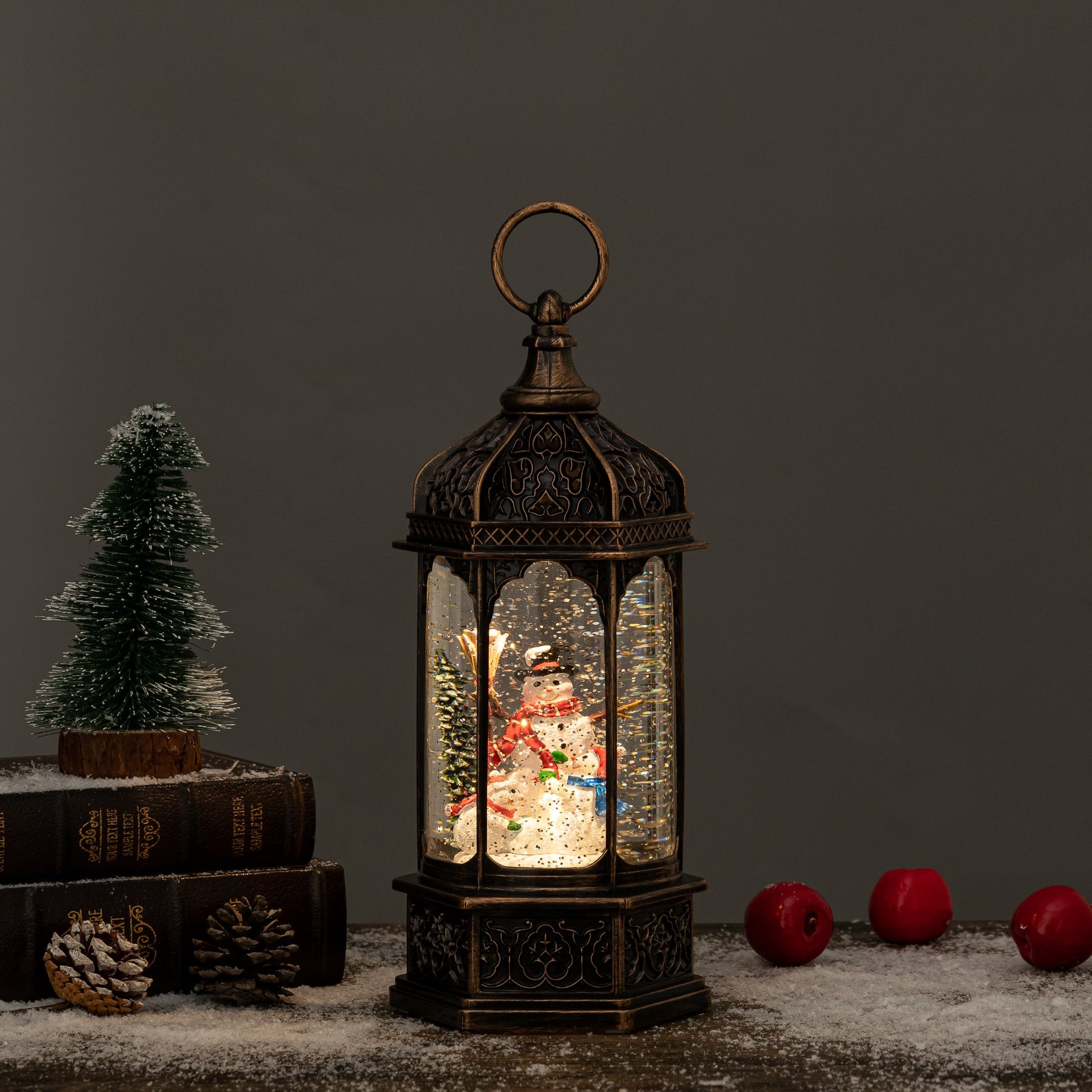 rotunda christmas snow globe snowman