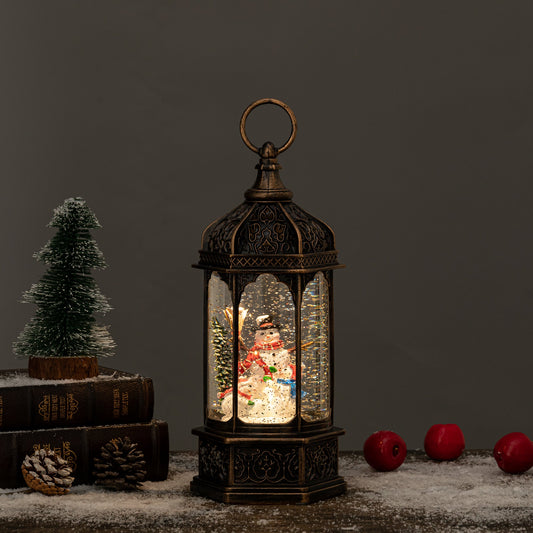 rotunda christmas snow globe snowman