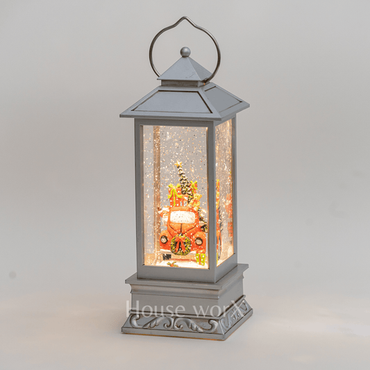 Santa/Car - Silver - Christmas Snow Globes by House worX