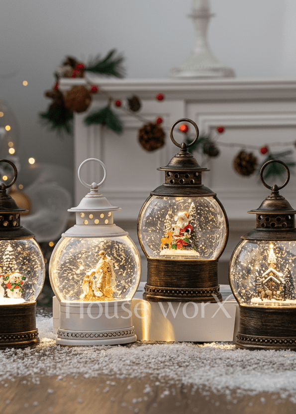 Sorrento Oval - Church - Christmas Snow Globes by House worX