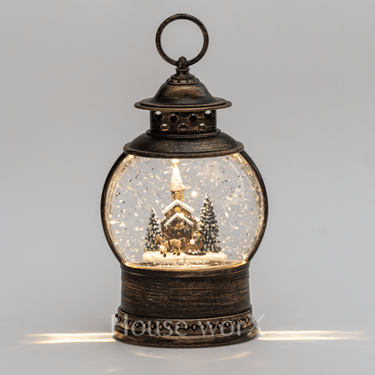 Sorrento Oval - Church - Christmas Snow Globes by House worX