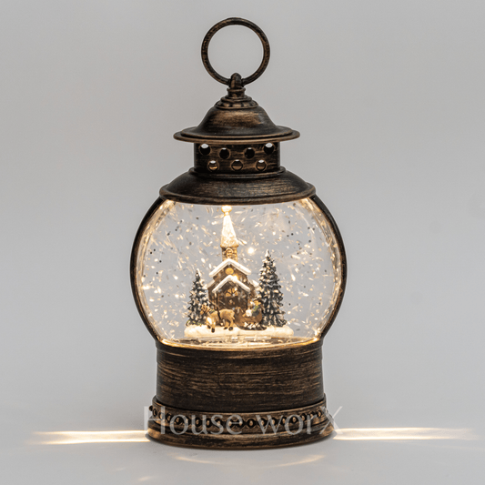 Sorrento Oval - Church - Christmas Snow Globes by House worX