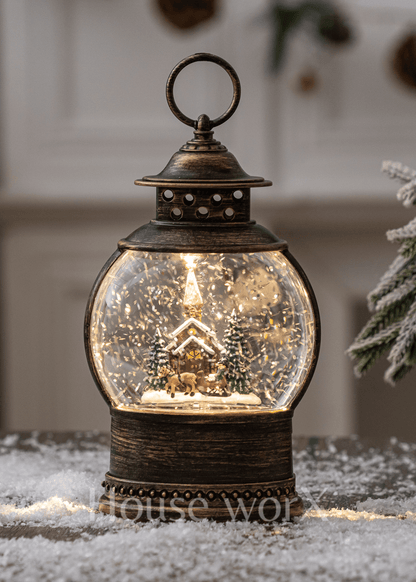 Sorrento Oval - Church - Christmas Snow Globes by House worX