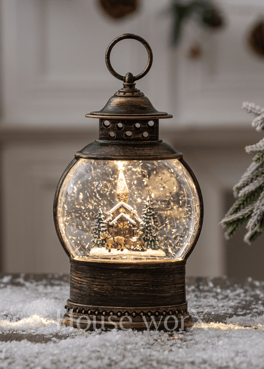 Sorrento Oval - Church - Christmas Snow Globes by House worX