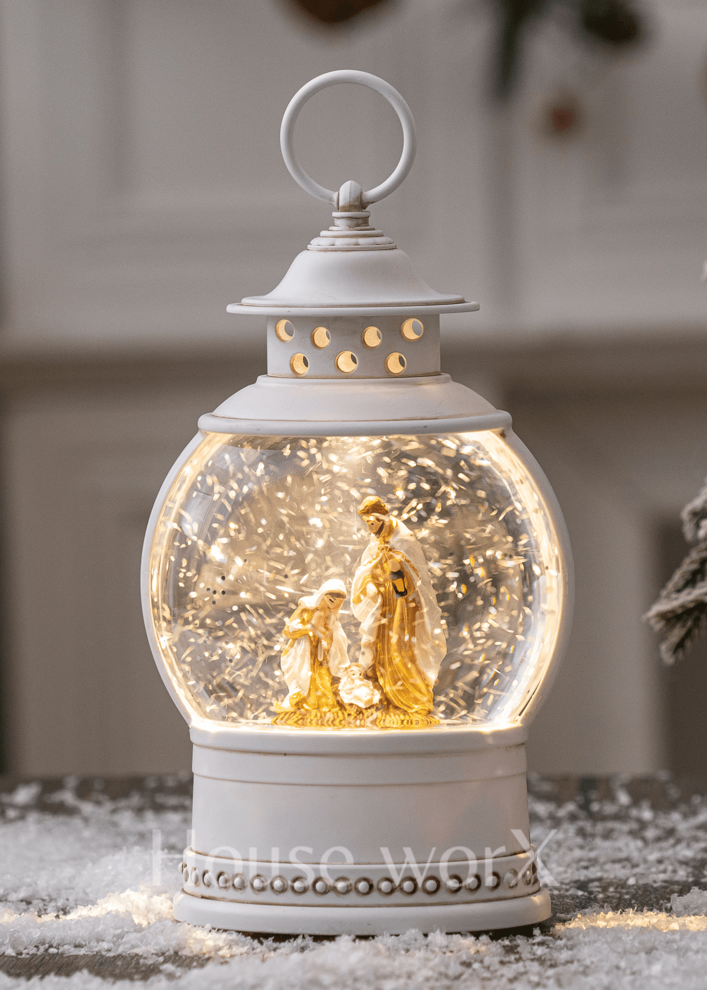 Sorrento Oval - Nativity - Christmas Snow Globes by House worX