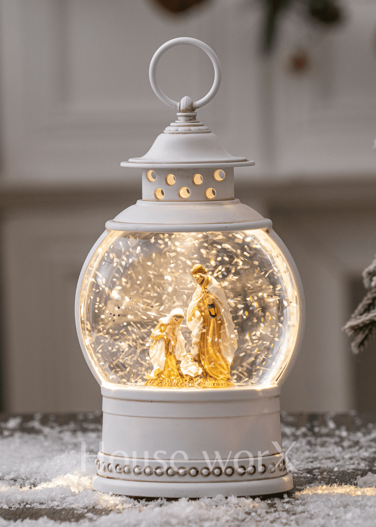 Sorrento Oval - Nativity - Christmas Snow Globes by House worX