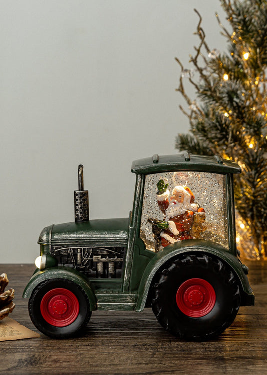 Tractor - Green - Christmas Snow Globes by House worX