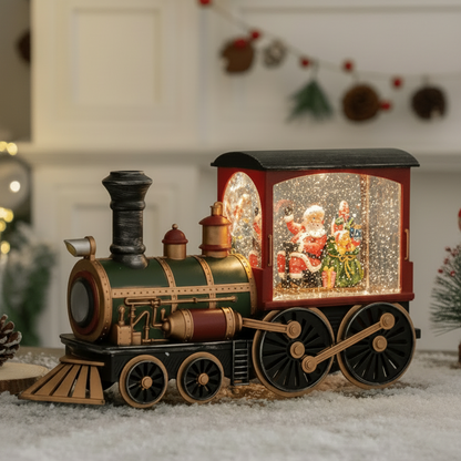 Traditional Train - Santa/Sack - Pre-Order - Christmas Snow Globes by House worX