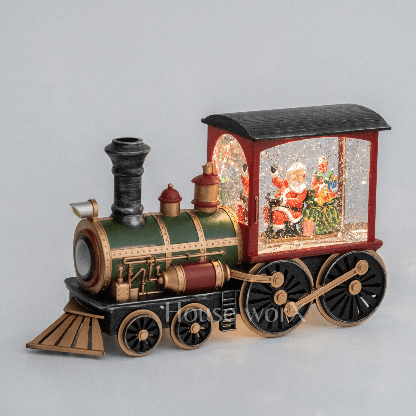 Traditional Train - Santa/Sack - Pre-Order - Christmas Snow Globes by House worX