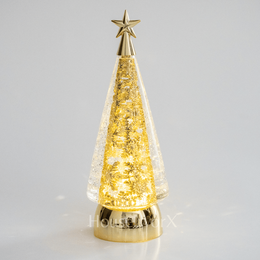 Twilight Tree - Gold - Christmas Snow Globes by House worX