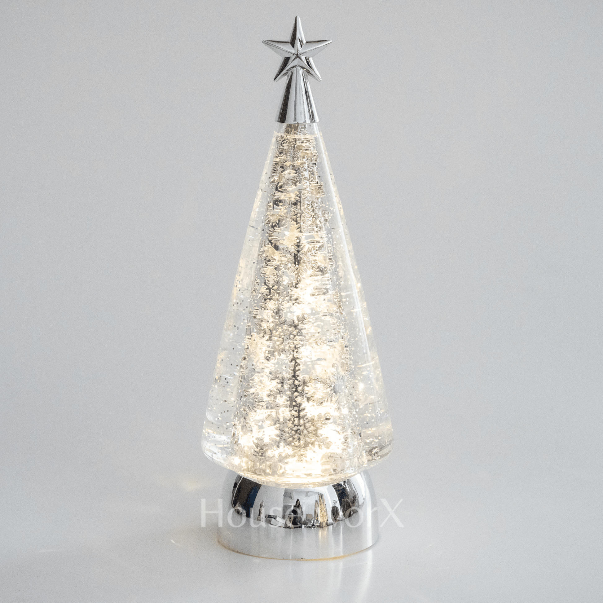Twilight Tree - Silver - Christmas Snow Globes by House worX