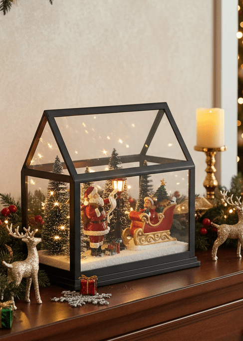 White Lane - Atrium - Santa - Christmas Snow Globes by House worX