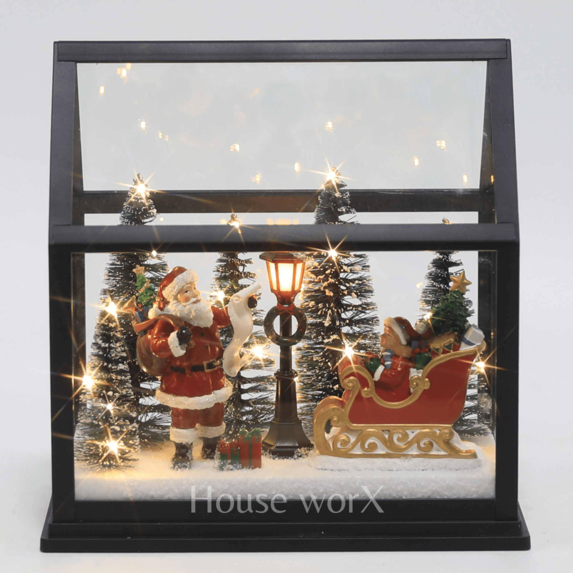 White Lane - Atrium - Santa - Christmas Snow Globes by House worX