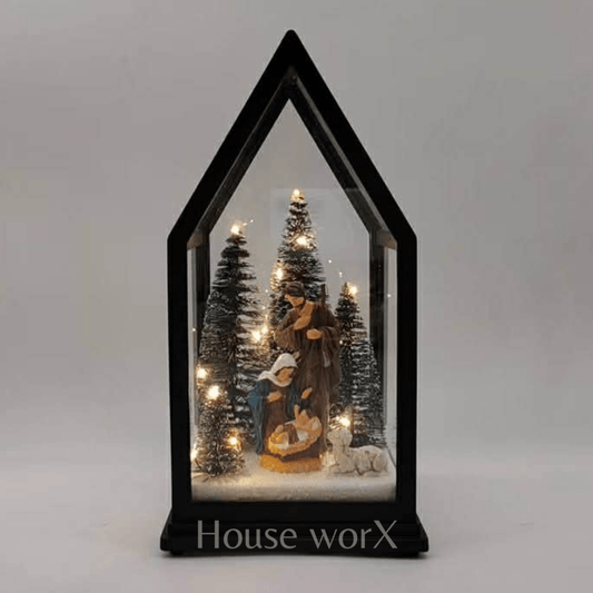 White Lane - House - Nativity - PRE-ORDER - Christmas Snow Globes by House worX