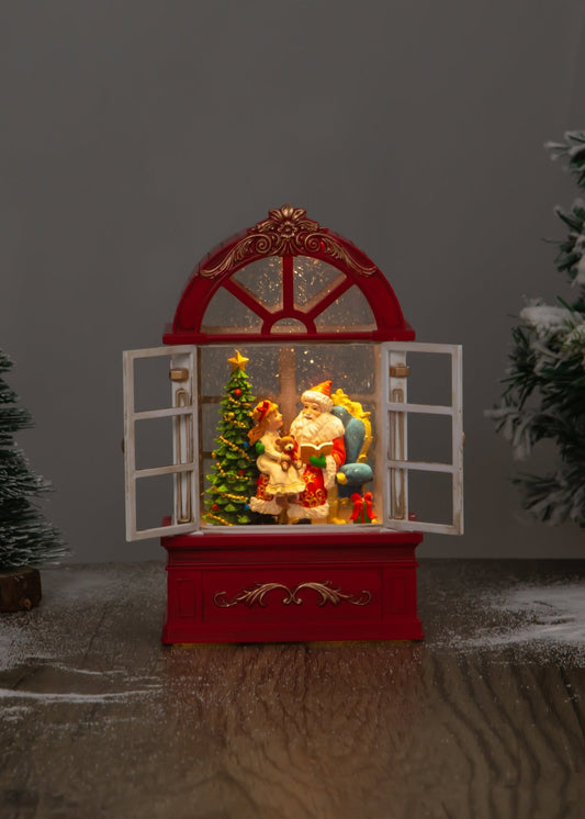 Window Globe - Santa - Christmas Snow Globes by House worX