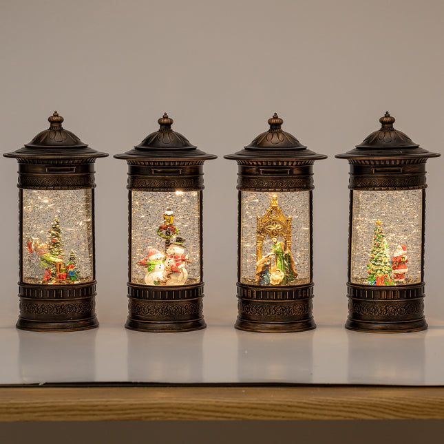 Post box christmas snow globe group front