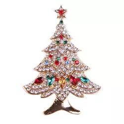 Gold Tree Brooch