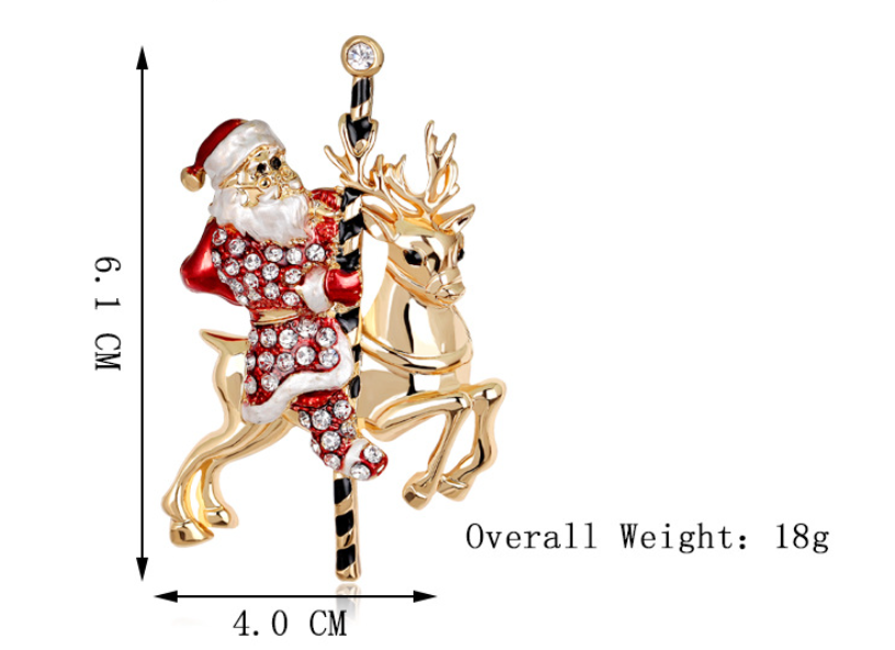 Santa Brooch