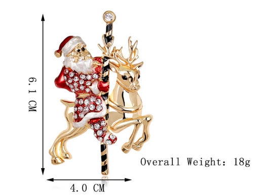 Santa Brooch